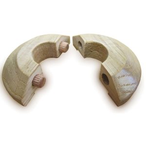 Oak Pipe Ferrule Dowelled 17x50mm (2 Pack) Lacquered