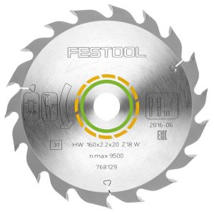 TS55R Wood Standard Blade 160 x 2.2mm, 18 teeth (FE768129)