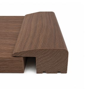 Walnut L-Section 15mm Rebate 0.9m Satin Lacquered