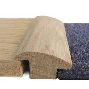 Wood to Carpet Reducer 15mm 2.7m Rebate Oiled