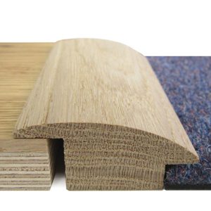 Oak Wood to Carpet Reducer 20mm 2.7m Rebate Oiled