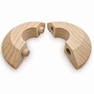 Ash Pipe Ferrule Dowelled 17x50mm (2 Pack) Lacquered