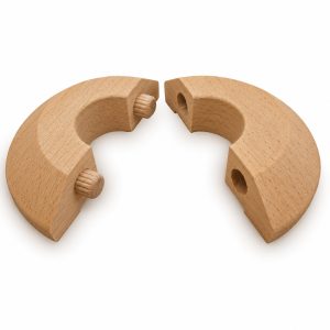 Beech Pipe Ferrule Dowelled 17x50mm (2 Pack) Lacquered