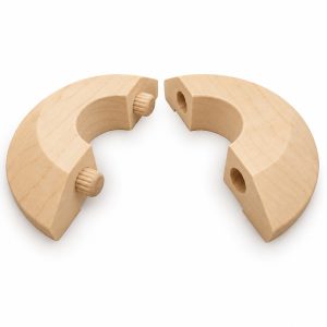 Maple Pipe Ferrule Dowelled 17x50mm (2 Pack) Lacquered