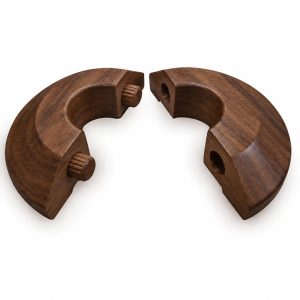 Walnut Pipe Ferrule Dowelled 17x50mm (2 Pack) Lacquered